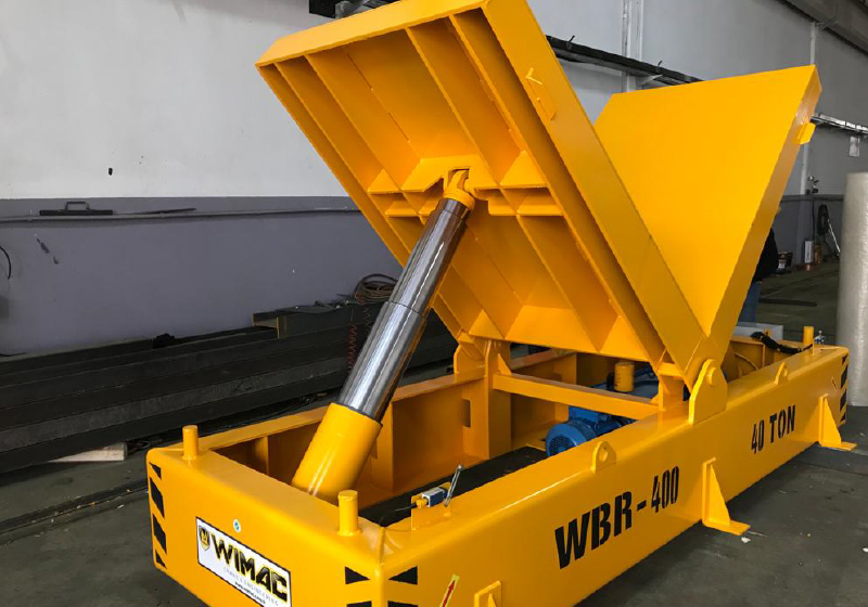 تفاصيل معدات قلب لفات الفولاذ الهيدروليكية من فيماك WLL 40 TON